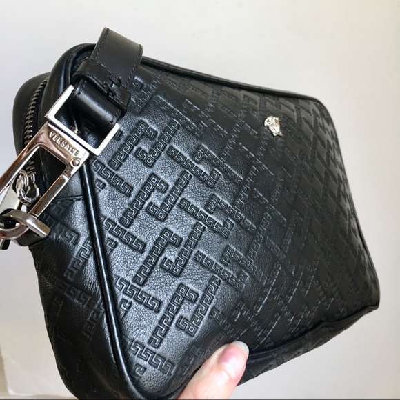 SOLD Versace Leather Travel Pouch Wristlet Bag - Picture 8 of 8